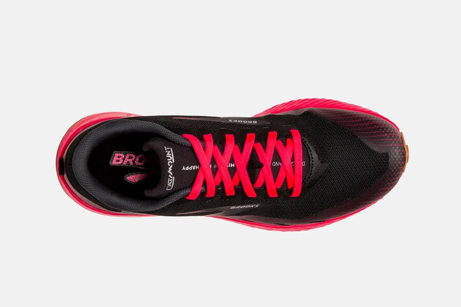 Brooks Catamount Trail Running Shoes - Womens - Black/Red - DY2741368